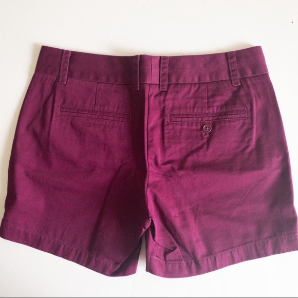 J.Crew Purple (Raspberry) Chino Shorts Size 4 - Picture 3 of 7